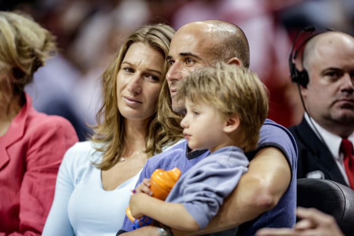 Graf and Agassi had their first child, Jaden, now a baseball prospect, in 2001, and their second, Jaz, in 2003.